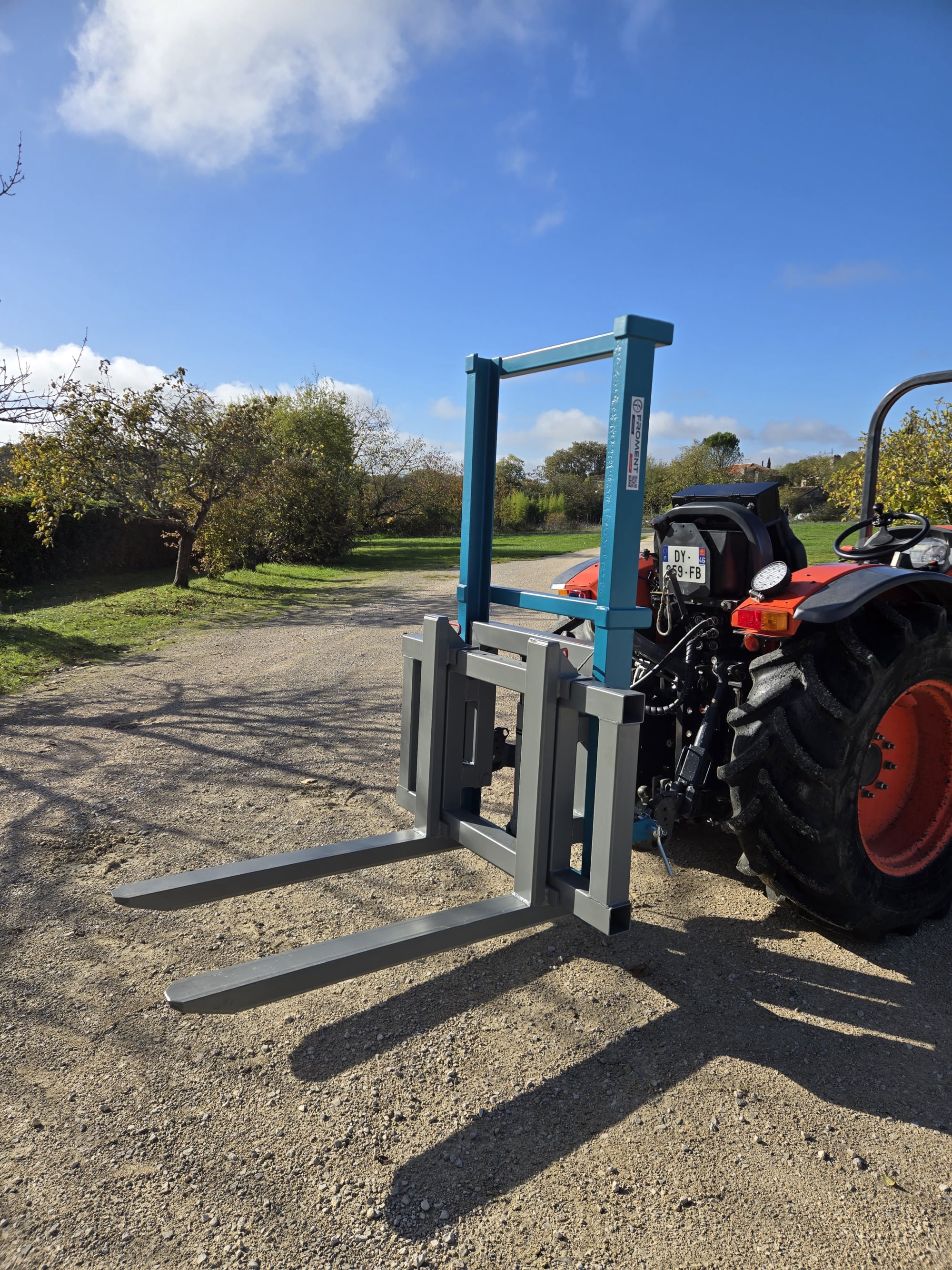 lève palette attelage tracteur